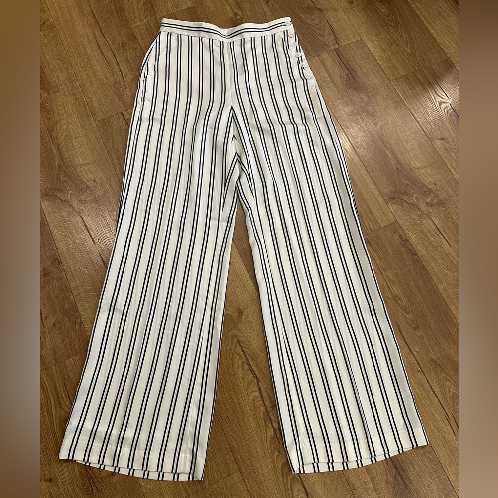 Ralph Lauren Polo Striped Cream and Black Pants
